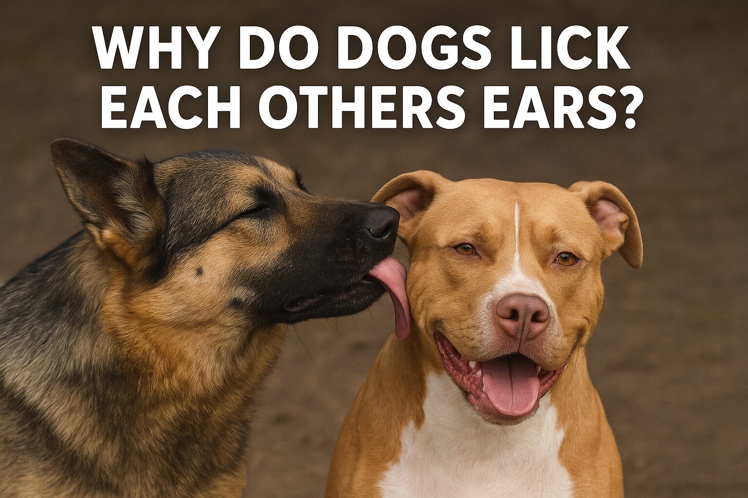 Why Do Dogs Lick Each Others Ears