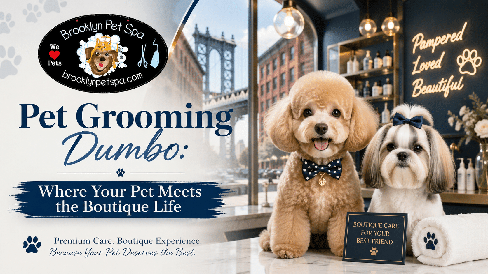 Read more about the article Pet Grooming Dumbo: Where Your Pet Meets the Boutique Life