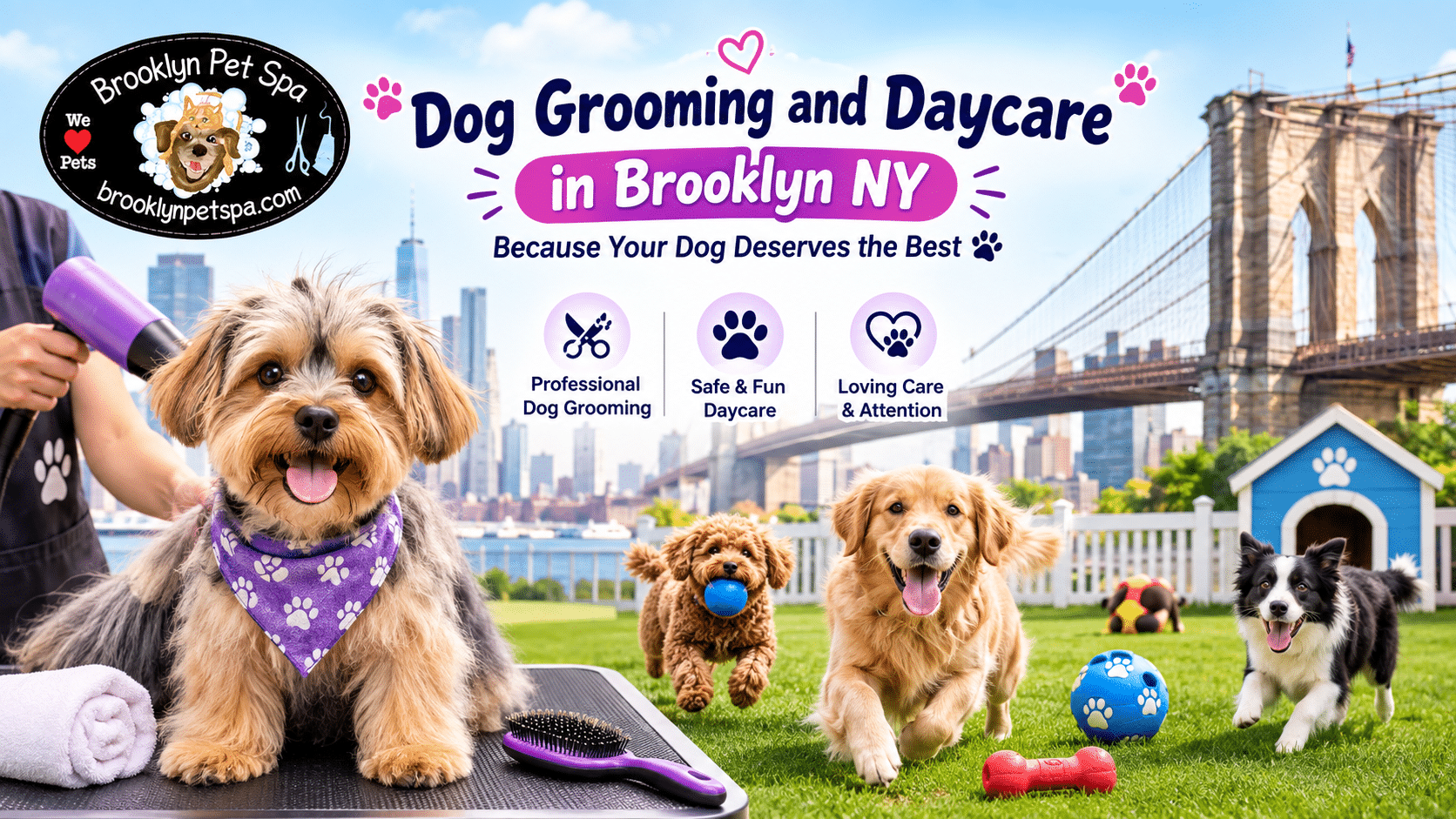Dog Grooming and Daycare in Brooklyn NY